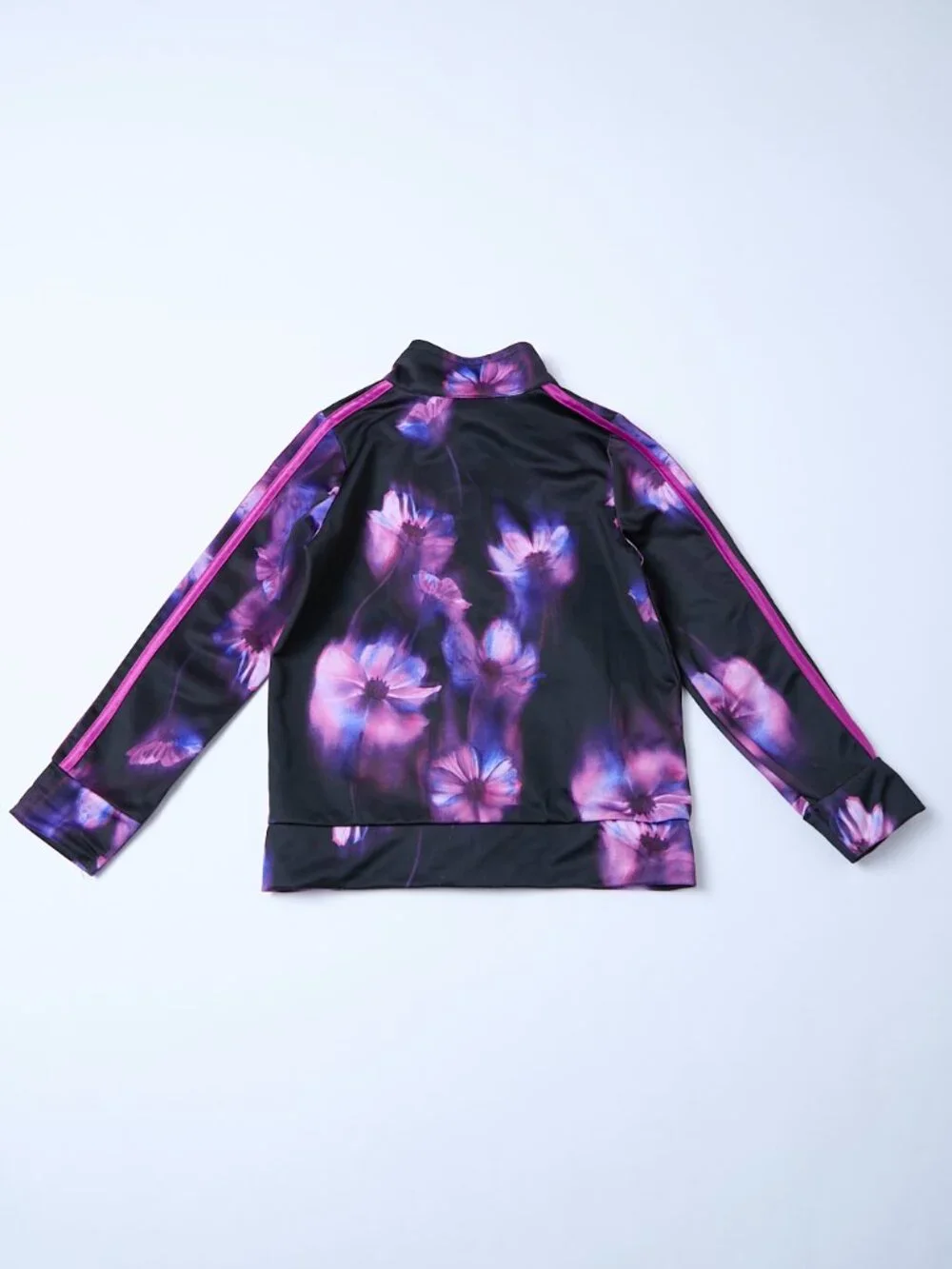 Adidas Cosmo Tricot Track Jacket Watercolor Floral Black Plum Kids unisex 5